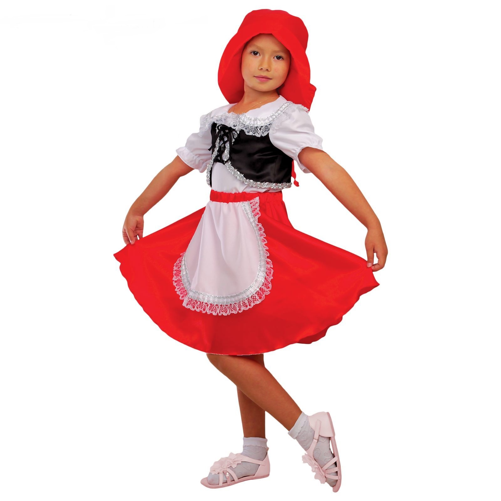 Костюм 6248 Красная шапочка блузка, юбка, шапка размер М - Бугульма 