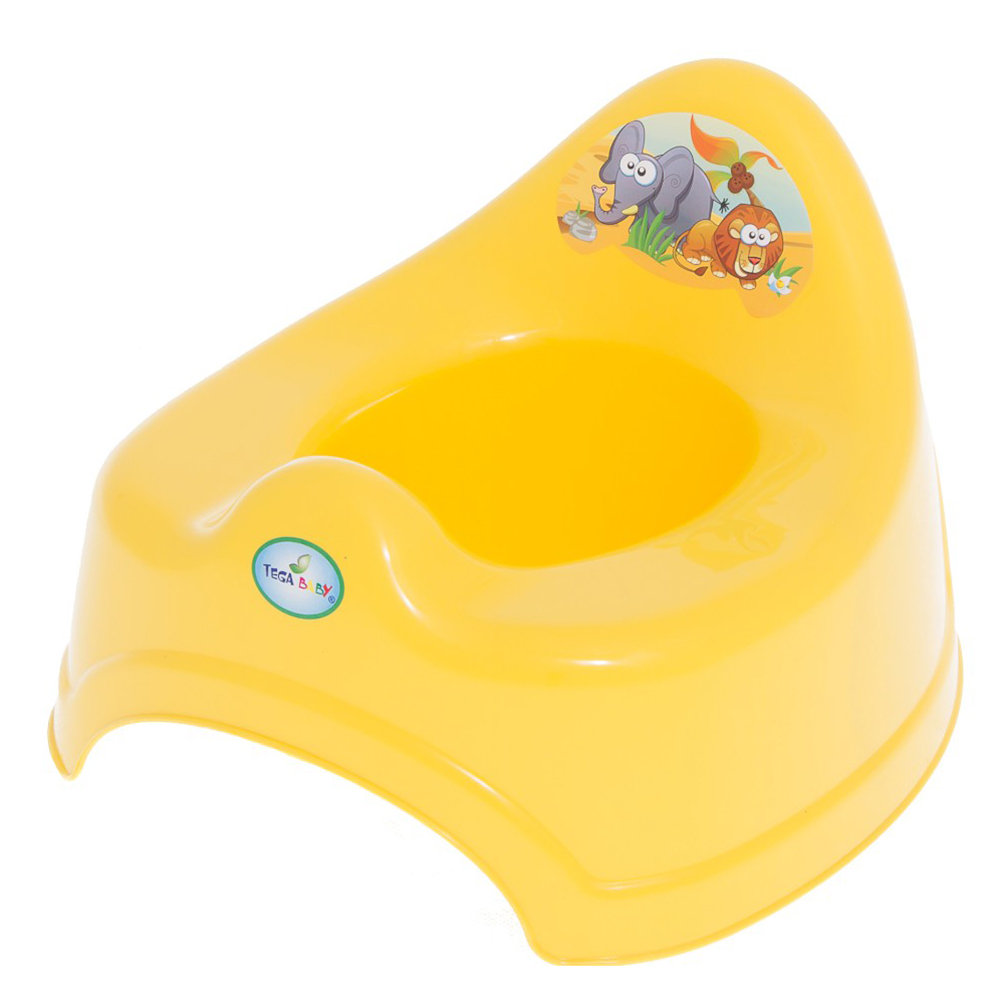 ТЕГА Горшок туалетный 039-124 со звуком Safari желтый