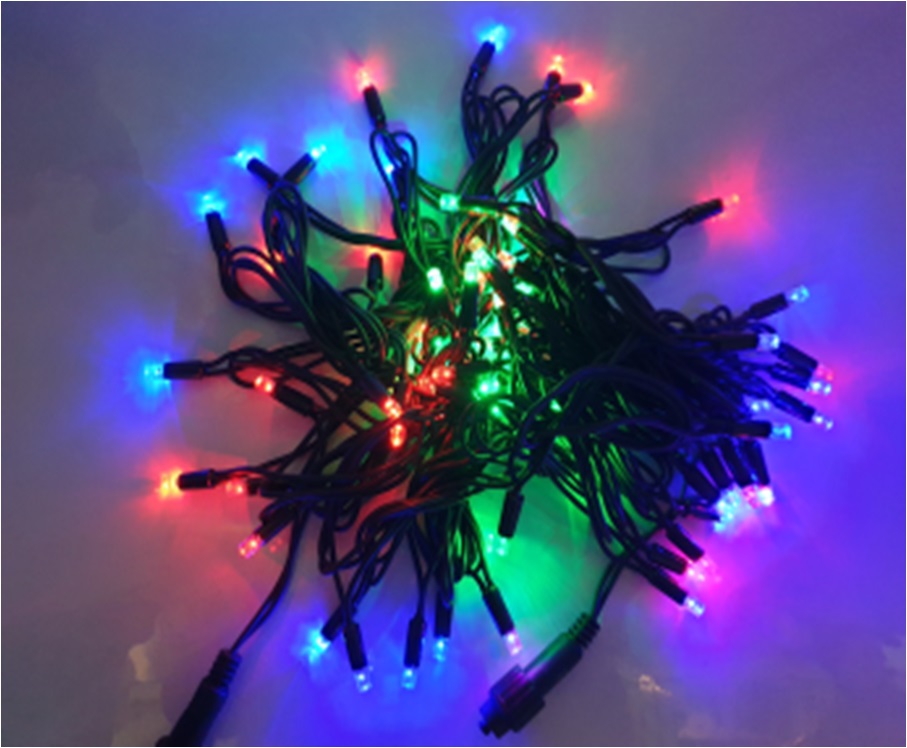 Электрическая гирлянда 020 цветная LED длина 10м дом/улица - Альметьевск 