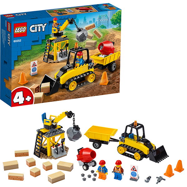 LEGO City 60252 Конструктор Город Great Vehicles Строительный бульдозер - Йошкар-Ола 