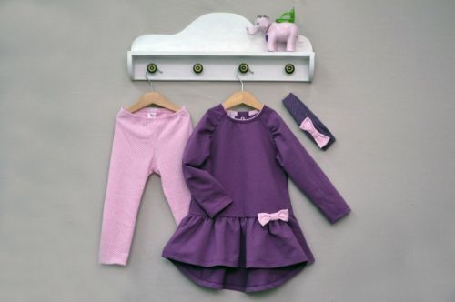 КД81 Комплект д/д (фиолетовое платье) р. 110  Р Бэби бум