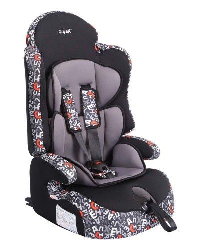 Автокресло SIGER ART "Прайм ISOFIX" 1-12лет, 9-36кг, группа 1/2/3 алфавит - Санкт-Петербург 