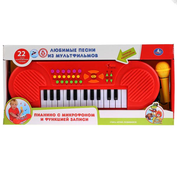 Пианино B1454102-R на батарейках с микрофоном ТМ Умка 259668 - Уфа 