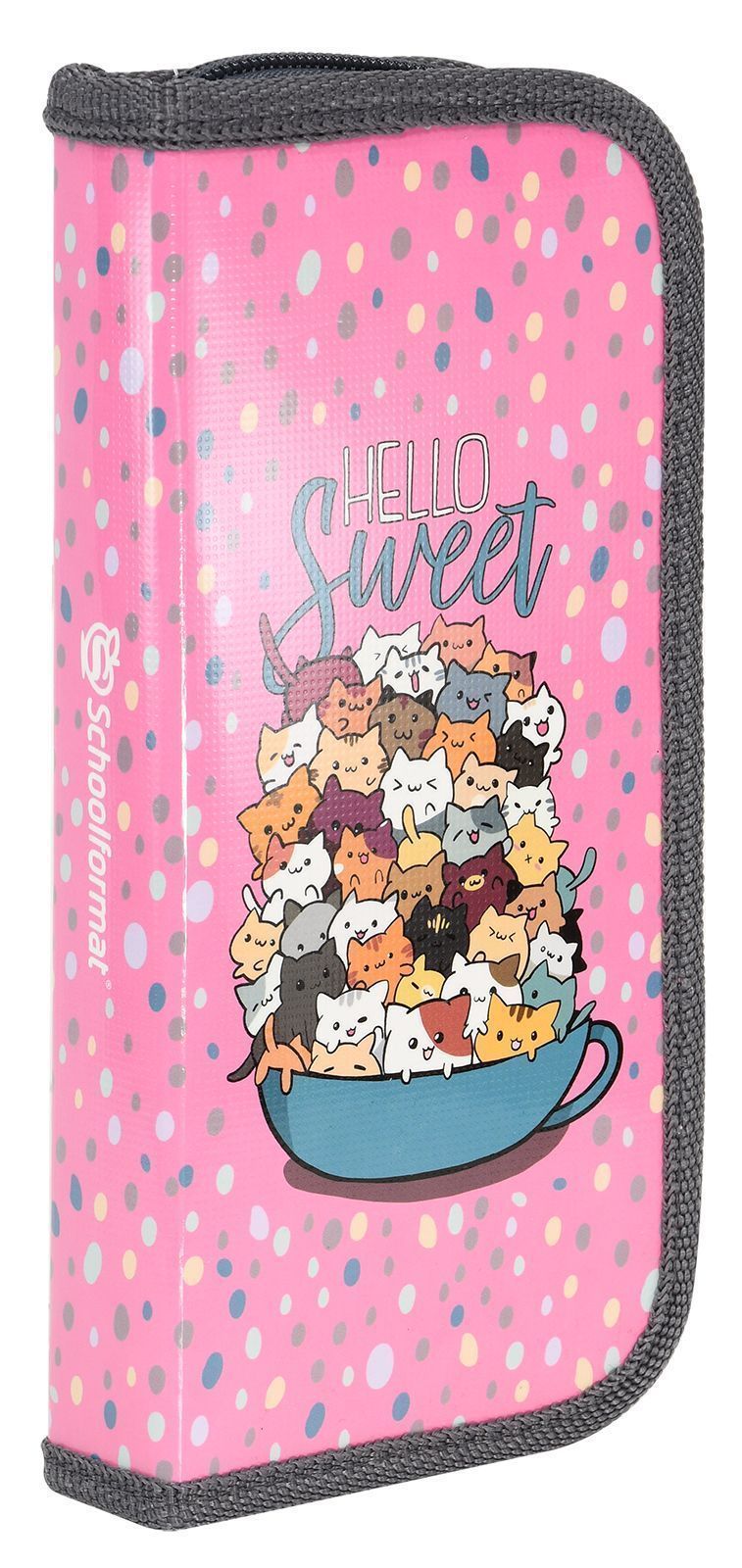 Пенал 1 секция ПКС-ФЛК Fluffy Kittens190*90мм Schoolformat - Елабуга 