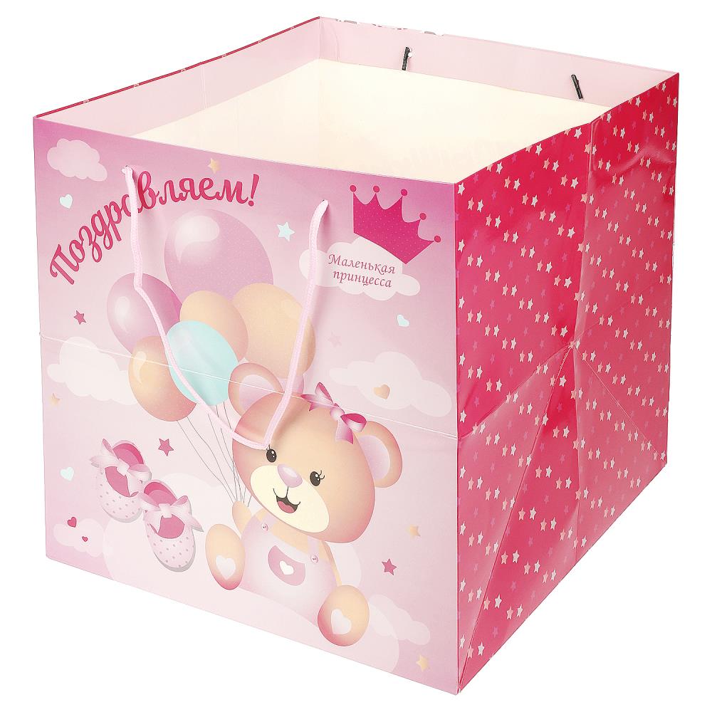 Пакет глянцевый PSQ-97480-HBG SQ размер 30*30*30см ТМ Чудо праздник 362653 - Елабуга 