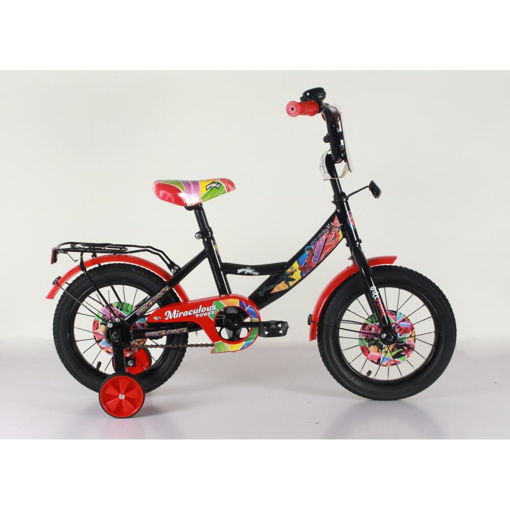 Велосипед 14 ST14093-A детский Леди Баг и Суперкот gw-тип звонок черный с красным - Уфа 