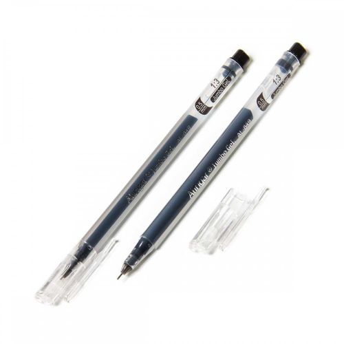 Ручка гелевая черная AL849  "Jumbo GeL" 0,5 мм игольчатый трехгранная Alingar - Томск 