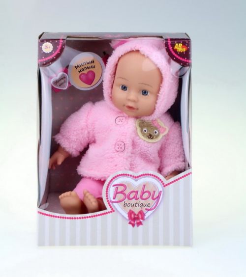 Кукла РТ-00960 Baby botique 33см розовый костюмчик