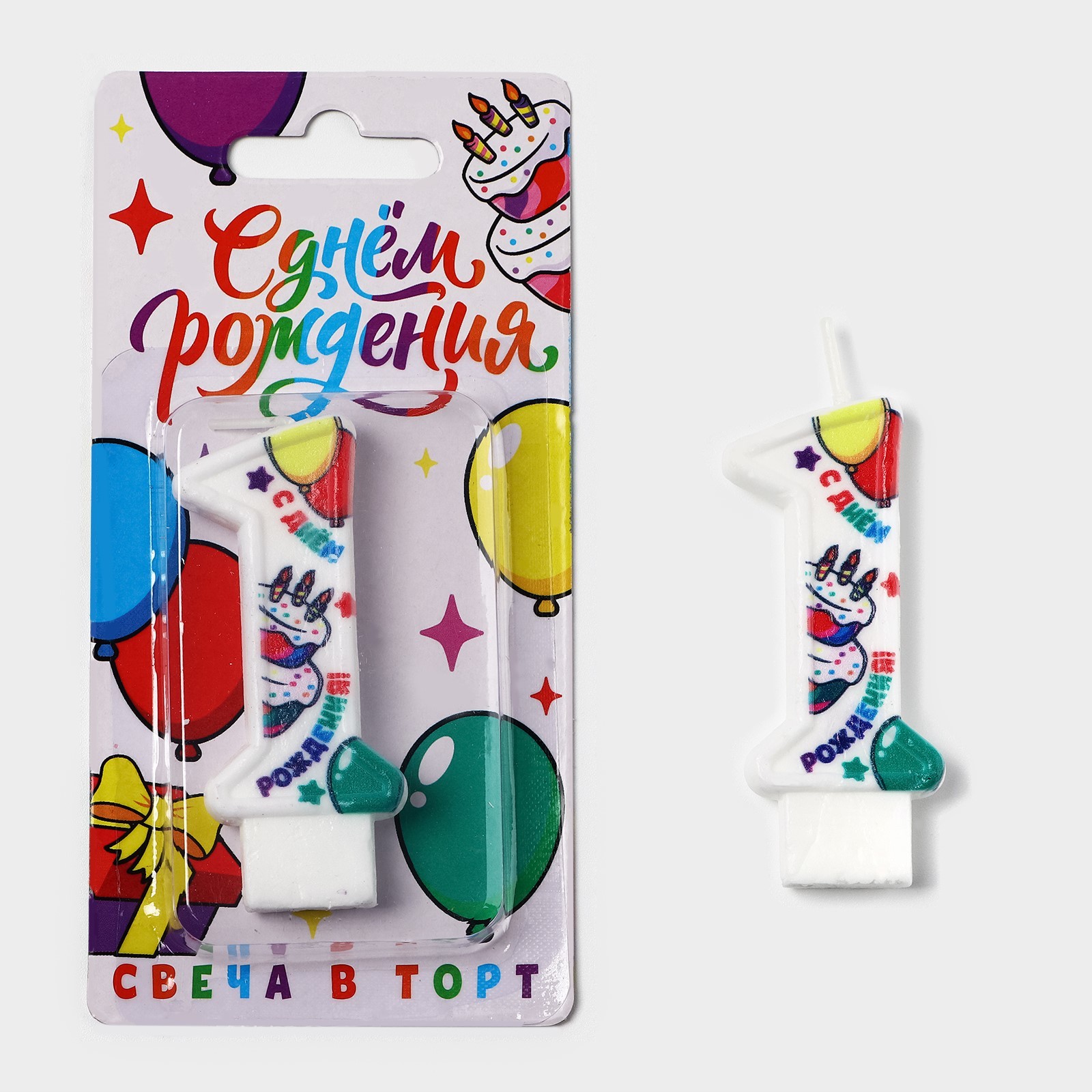 Свеча для торта 10132481 Цифра 1 - Орск 
