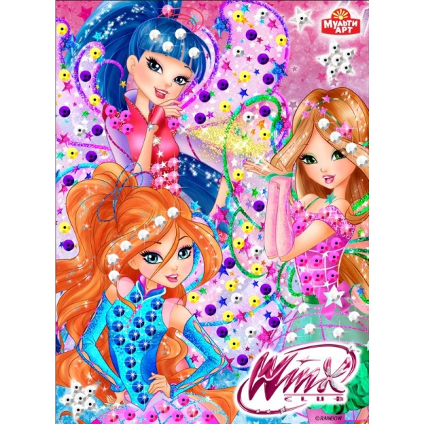 Аппликация из пайеток и страз 204-WX "WINX" TM Multiart - Саратов 