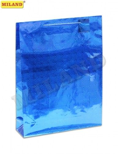 Пакет подарочный ПП-8395 "Синяя вспышка"  XL-голография Миленд - Оренбург 