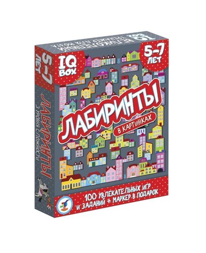 Игра карточная 3567 IQ Box Лабиринты 5-7 лет ТМ Дрофа - Уральск 
