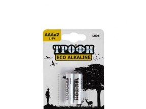 Батарейка Трофи Eco LR03 2xBL (20/480) цена поштучно - Ульяновск 
