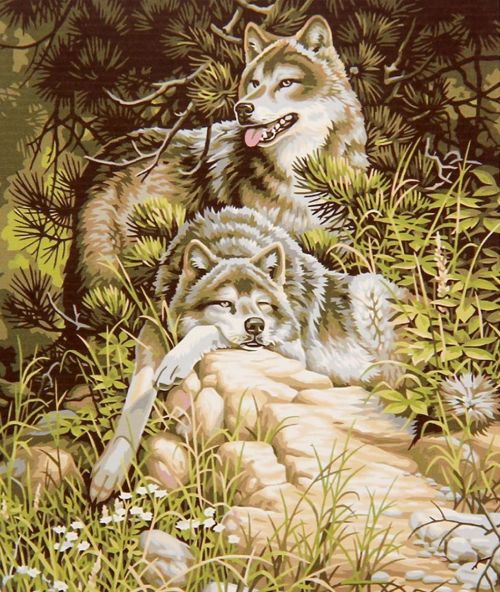 Картина "Волки" рисование по номерам 50*40см КН5040020 - Йошкар-Ола 