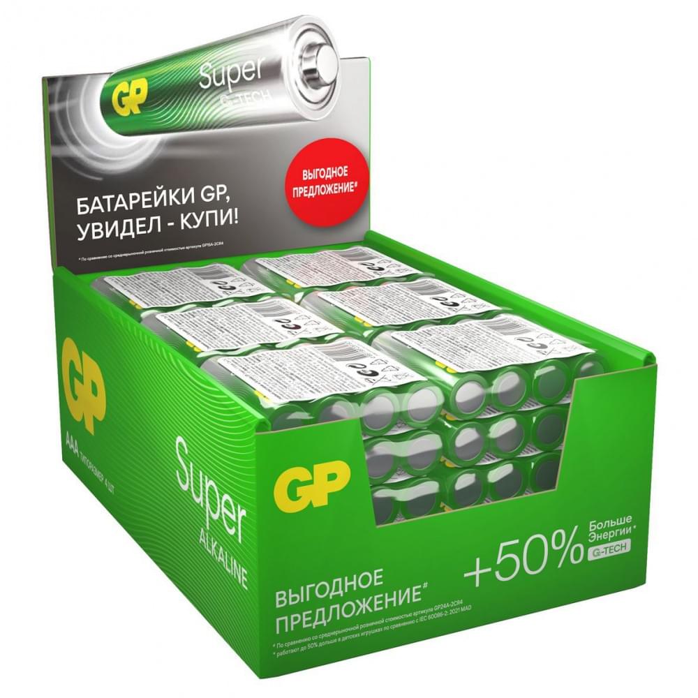 Батарейка GP Super G-Tech LR3 4S б/б 24AA21RA-2CRS4 - Елабуга 