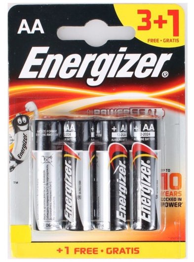 Батарейки Energizer LR06 BL3+1 - Самара 