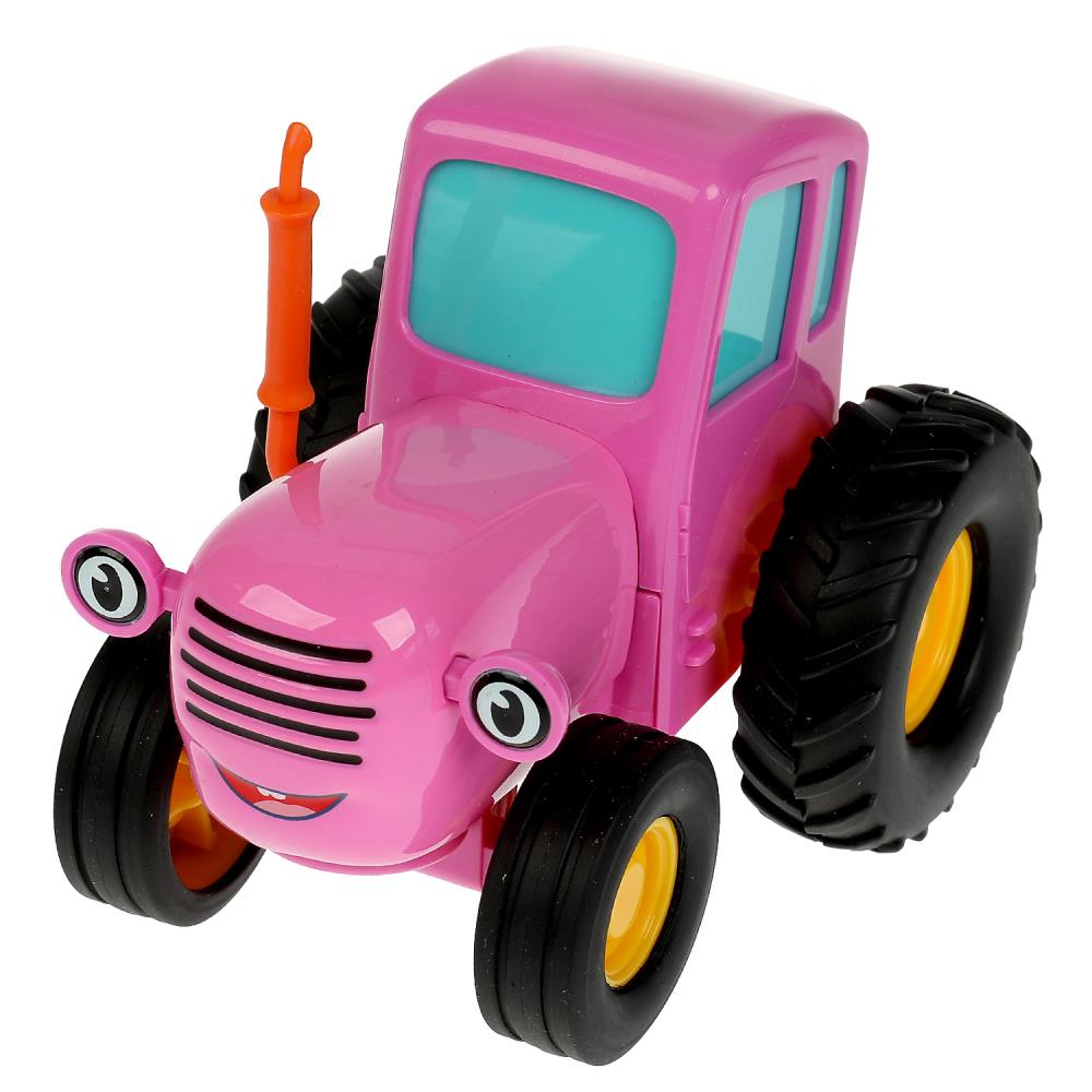 Машина BLUTRA-11-PK металл Синий трактор 11см инерция розовый ТМ Технопарк 343348 - Магнитогорск 