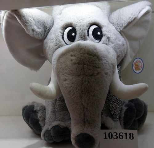 И/м 103618 слон серый 35см сидит