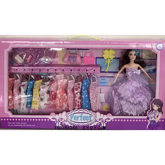 Кукла 2058-3 с набором платьев в коробке - Магнитогорск 