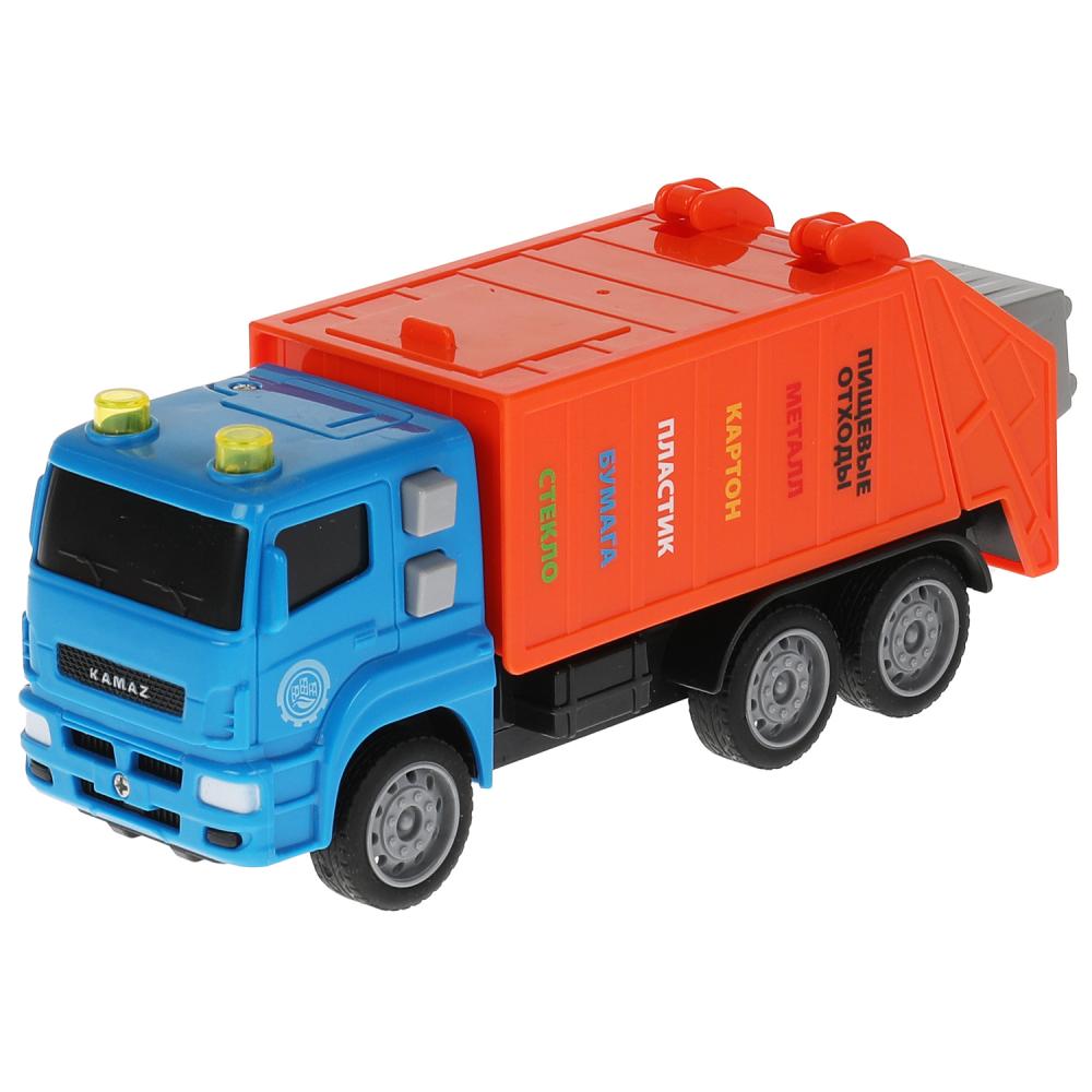 Машина KAMGARB-17PL-BUOG пластик инерция KAMAZ мусоровоз 17см бачок синий ТМ Технопарк 327396 - Елабуга 