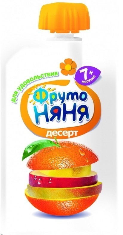 Фрутоняня Пюре 90г яблоко,банан,апельсин и манго - Ульяновск 