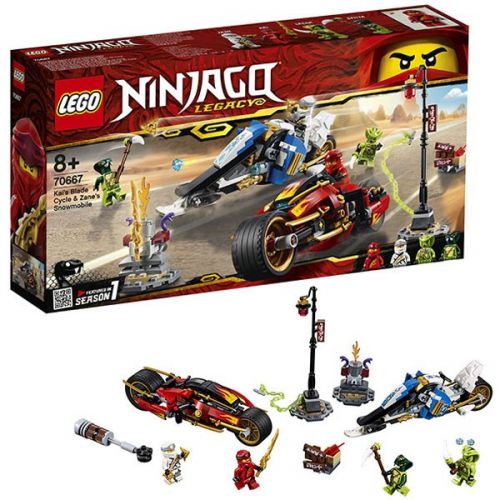 Lego Ninjago Конструктор 70667 Мотоцикл-клинок Кая и снегоход Зейна - Тамбов 