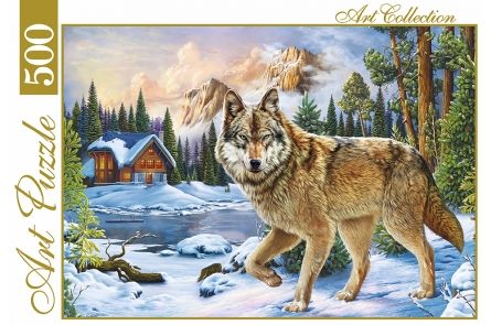 Пазл 500эл "Волк и зимний пейзаж" ХАП500-4412 Artpuzzle Рыжий кот - Уральск 
