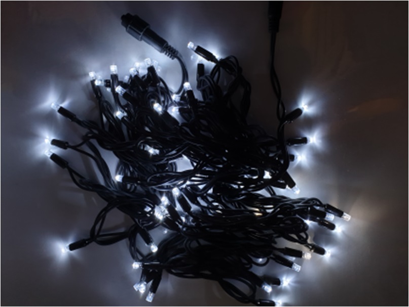Электрическая гирлянда 017 белый свет LED длина 10м дом/улица - Саратов 