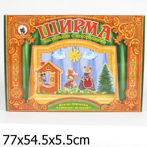 Ширма 03654 для кукольного театра русский стиль /Р/ 124689 - Челябинск 
