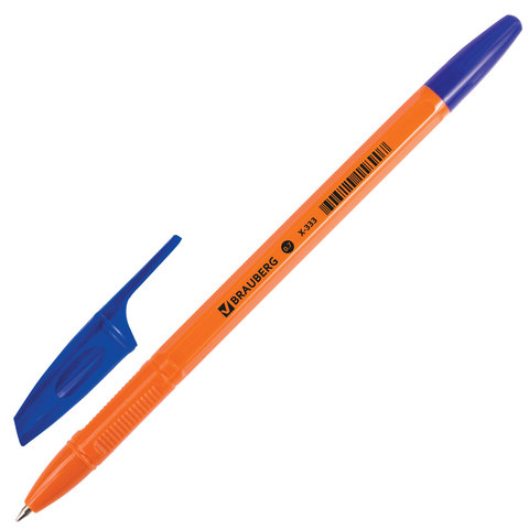 Ручка синяя Х-333 Orange узел 0,7мм линия письма 0,35мм Brauberg - Тамбов 