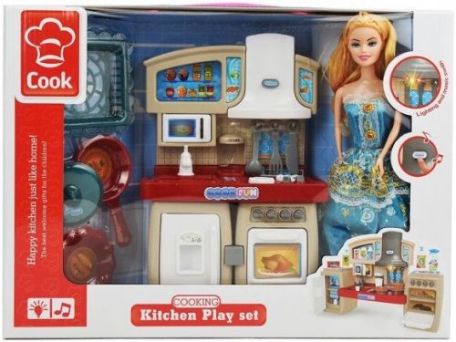 Кухня SPL365631 и кукла на батарейках в коробке - Чебоксары 