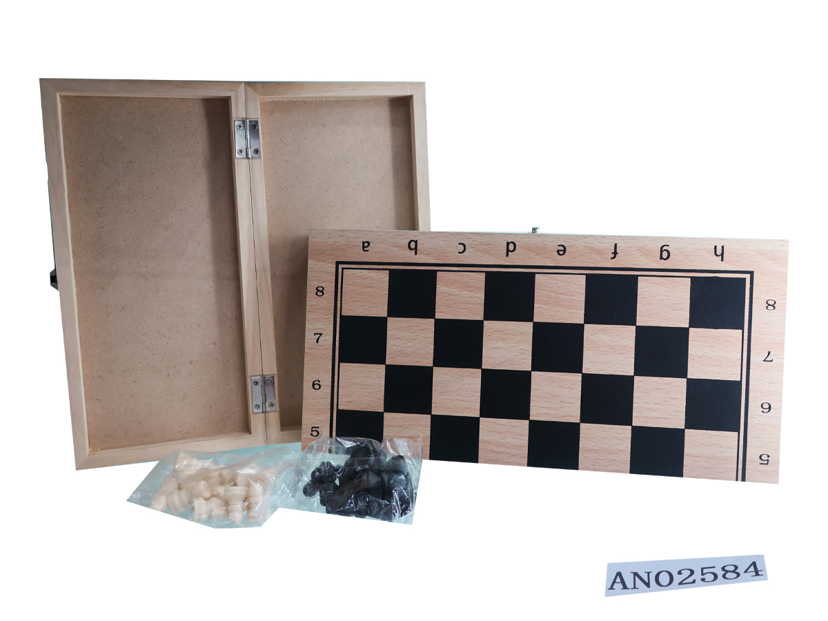 Шахматы AN02584 деревянные фигуры пластик в коробке Рыжий кот - Уфа 