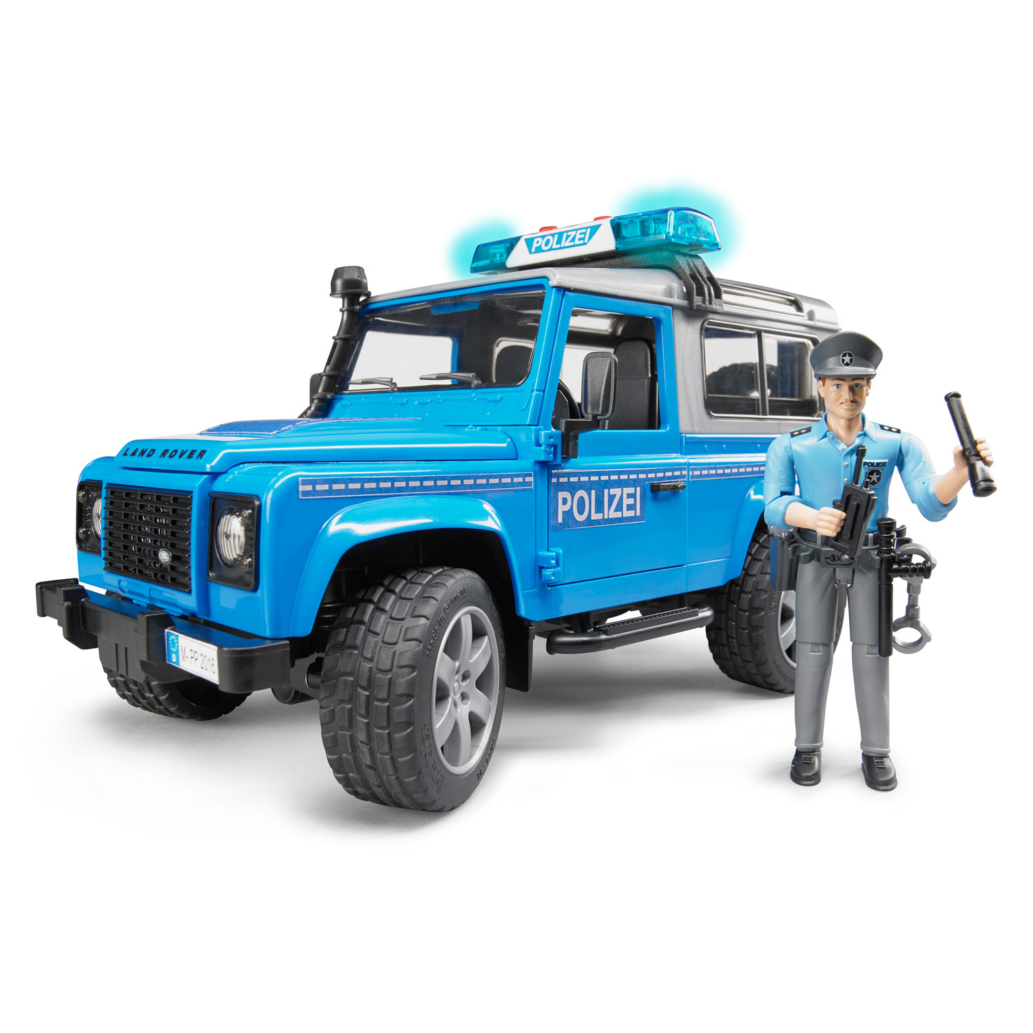 BRUDER Внедорожник Land Rover Defender Station Wagon Полицейская с фигуркой - Набережные Челны 
