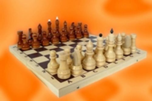 Шахматы турнирные С-4а/б в комплекте с доской походные 400*200*55 орл Р