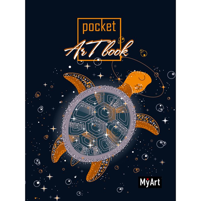 Блокнот 72803-4 Черепашка MyArt Pocket ArtBook - Москва 