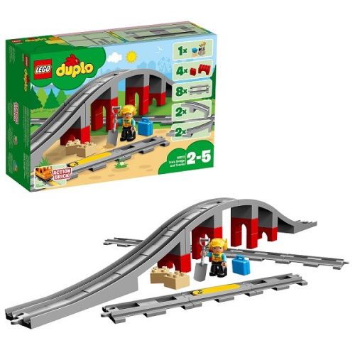Lego Duplo 10872 Конструктор Железнодорожный мост и рельсы - Томск 