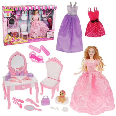 Кукла 2708 29см с набором Красотка 19 предметов в коробке - Ульяновск 