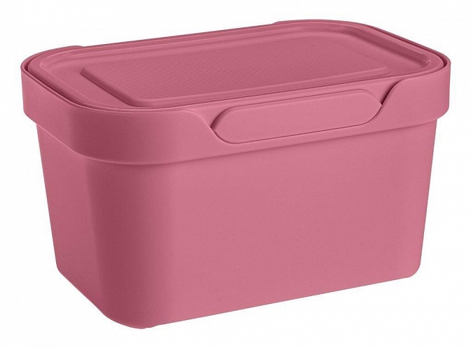Ящик 433233407 с крышкой Luxe 1,9л цвет: розовый Бытпласт - Чебоксары 