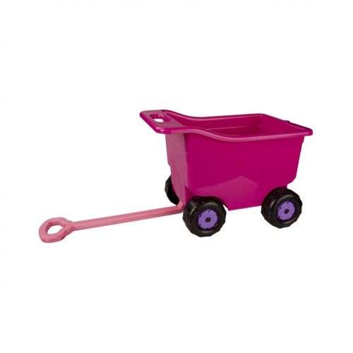 Тележка м5264 для игр на колесах большая розовая - Елабуга 