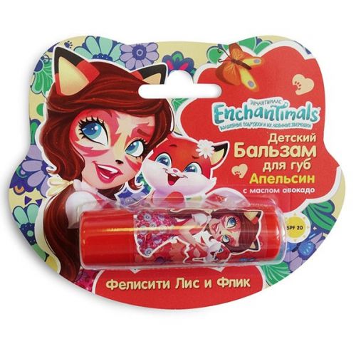 Enchantimals Gk-48/1 Детский бальзам для губ "Апельсин" с маслом авокадо - Пермь 