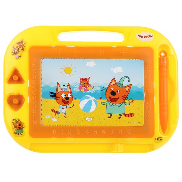Доска B1515226-3CATS для рисования Три кота магнитная 2 штампа ТМ Играем вместе 282754 - Йошкар-Ола 