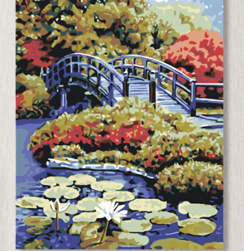 Картина Мост в саду рисование по номерам 50*40см КН5040198 - Самара 