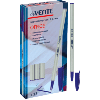 Ручка шариковая 33794 синяя deVENTE. Office d=0,7 мм - Бугульма 