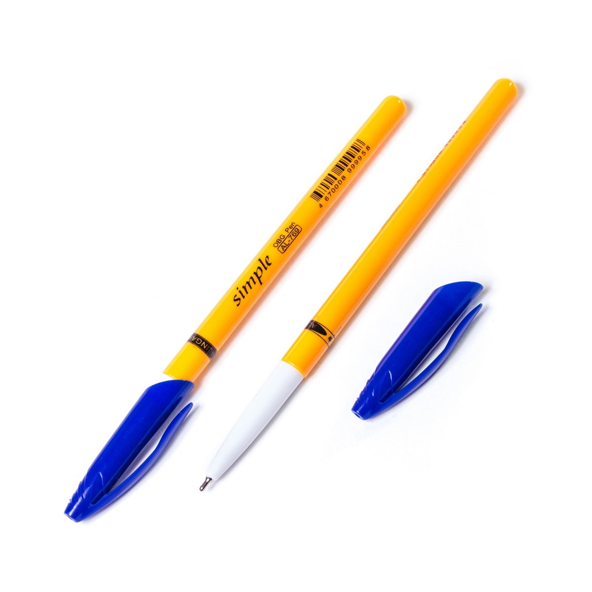 Ручка масляная синяя AL769