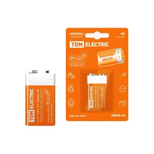 Батарейка ТДМ 6LR61 9V Крона BP-1 SQ1702-0013 - Елабуга 
