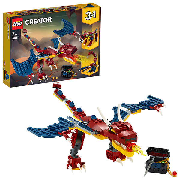 LEGO Creator 31102 Конструктор ЛЕГО Криэйтор Огненный дракон - Магнитогорск 