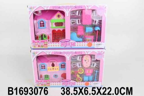 Дом КВ99-17А для кукол с мебелью в коробке - Чебоксары 