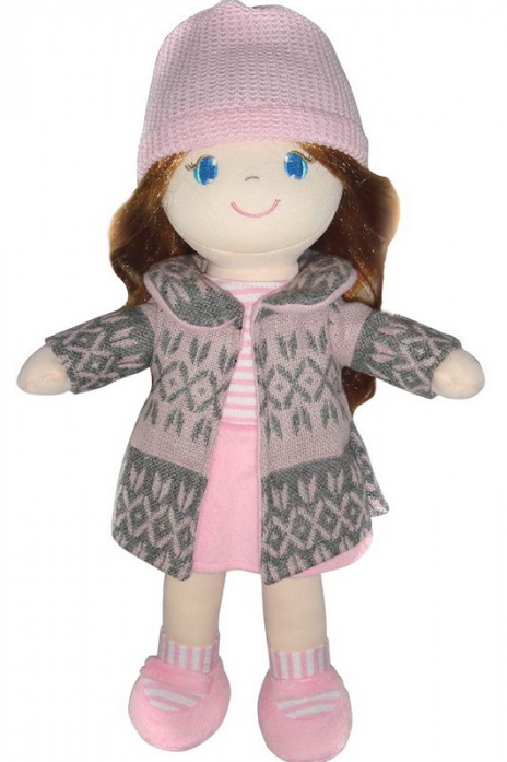 И/м кукла М6022 рыжая в розовом пальто 36см - Уфа 
