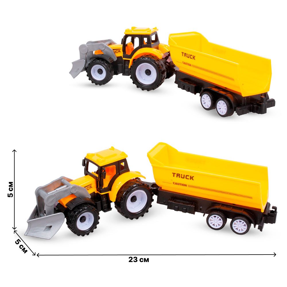 Машина 669-25 Трактор 23см с прицепом инерция в пакете - Нижний Новгород 