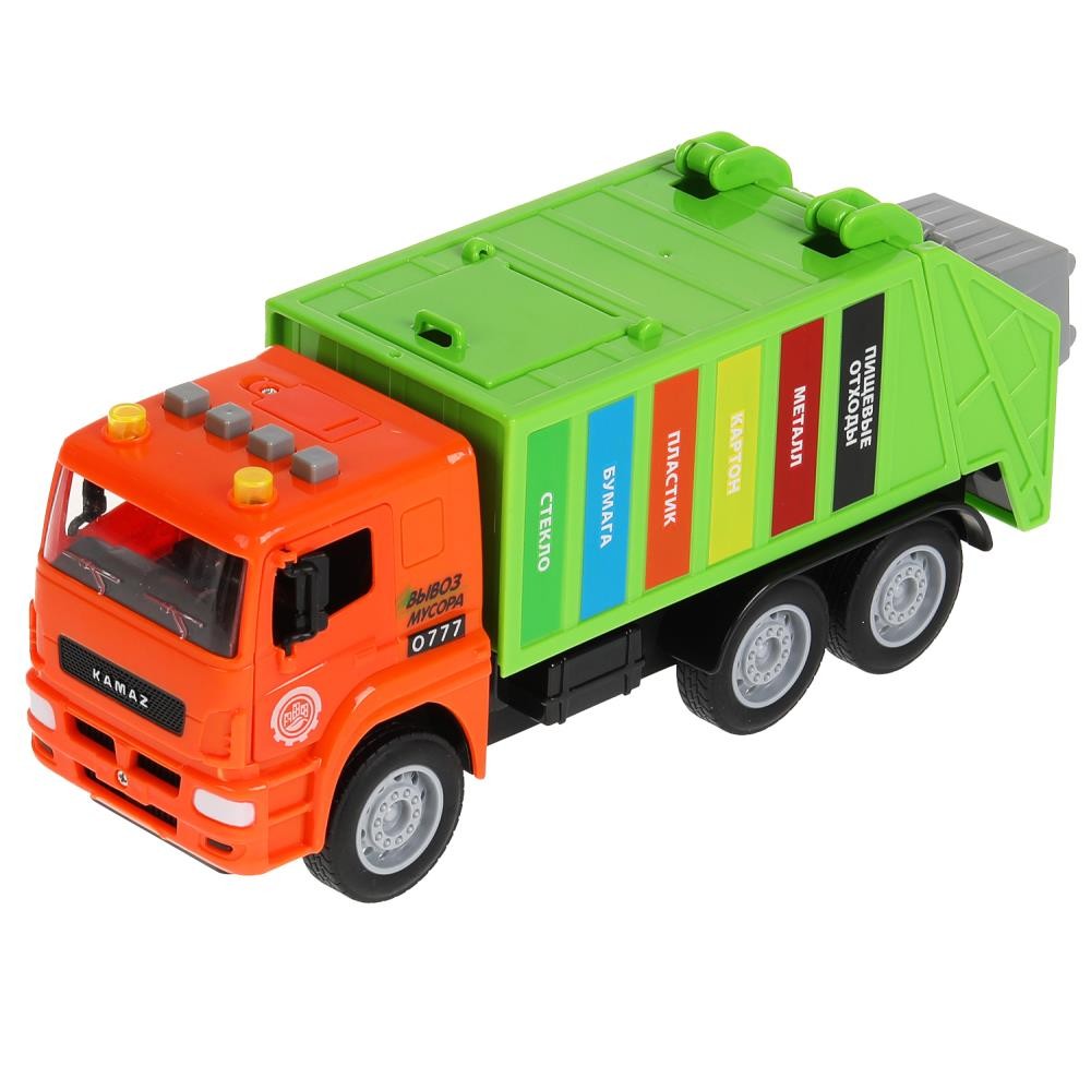 Машина KAMGARB-30PL-OGGN (24) KAMAZ Мусоровоз 30см зеленый инерция ТМ Технопарк 390533 - Тамбов 